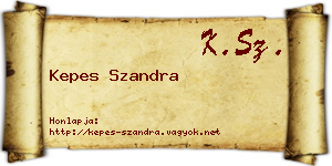 Kepes Szandra névjegykártya